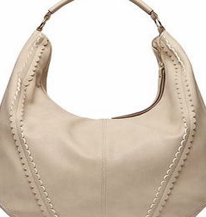 Dorothy Perkins Womens Stone scallop slouch bag- White DP18405315