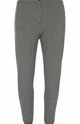 Dorothy Perkins Womens Tall Black and White Printed Treggings-