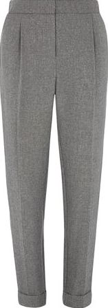 Dorothy Perkins, 1134[^]262015000710673 Womens Tall Grey Herringbone Trousers- Grey