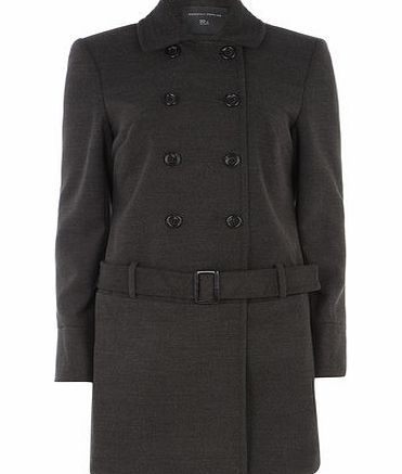 Dorothy Perkins Womens Tall Grey Multistitch Coat- Grey DP98517499