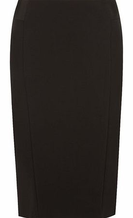 Dorothy Perkins Womens Tall Ponte Pencil Skirt- Black DP14557110