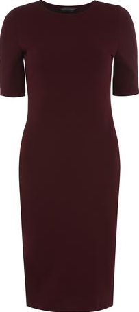 Dorothy Perkins, 1134[^]262015000711137 Womens Tall wine textured bodycon dress- Red