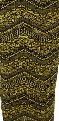 Dorothy Perkins Womens Tall:Chartreuse and black tube Skirt-