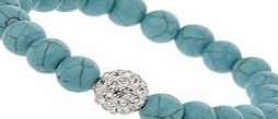 Dorothy Perkins Womens Turquoise Bead Bracelet- Blue DP49815695