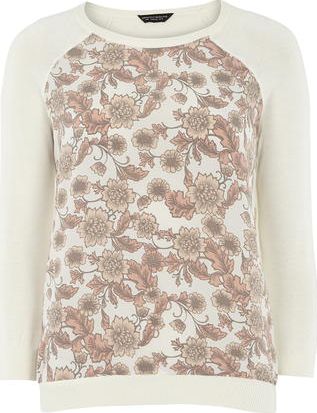 Dorothy Perkins, 1134[^]262015000706151 Womens Woven Front Long Sleeve Jumper- Multi