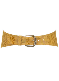 Dorothy Perkins Yellow leather waist belt