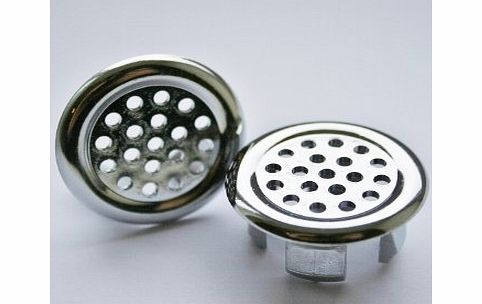 Dotty Deals Bathroom Basin Ceramic Sink 2x Overflow Cover Chromed Trim 4 Designs Available