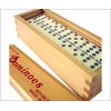 double 6 Dominoes in Wood Box