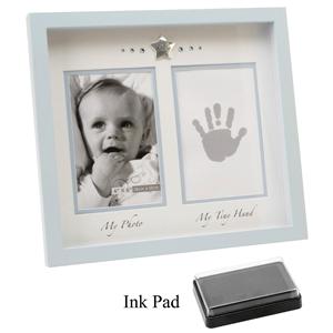 Double Hand Print and Blue Photo Frame