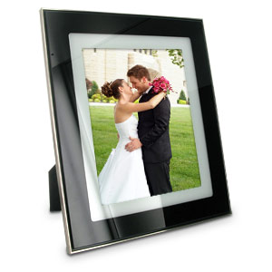 Double Layer Black Glass 8 x 10 Photo Frame
