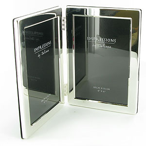 double Silver Plated Photo Frame