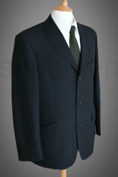Douglas and Grahame Navy Pinstripe Suit