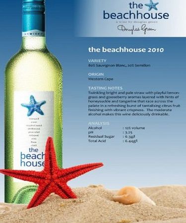 The Beach House Sauvignon Western Cape, South Africa. Case of 6 bottles