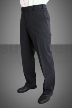 Travel Pinstripe Suit Trousers