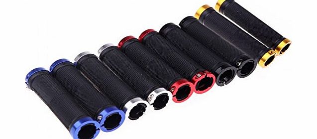 douself Pair Mountain Bike MTB BMX Bicycle Cycling Double Lock Handlebar Grips