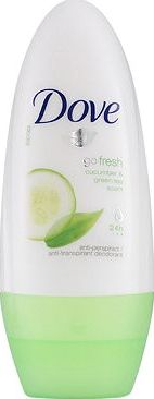 Dove, 2041[^]10087249 Go Fresh Cucumber Roll On 50ml 10087249
