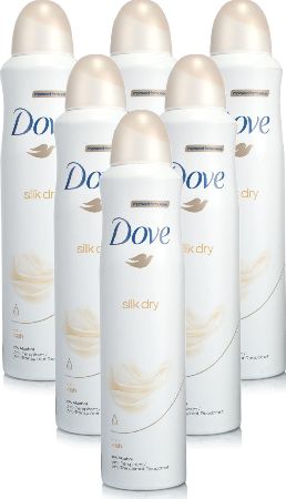 Dove, 2102[^]0104867 Silk Dry Anti-Perspirant Deodorant - 6 Pack