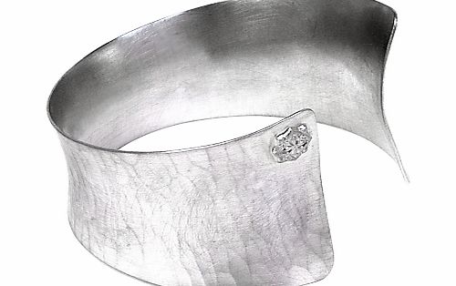Handmade Solid Silver Tapering Cuff