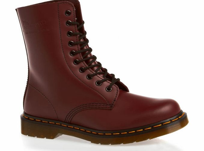 Dr Martens 1490 Smooth Boots - Cherry Red