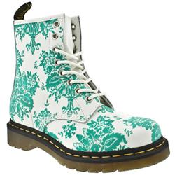 Female Dr Martens 1460 W Leather Upper Casual in Turquise, White and Black, White and Pink, White and Purple