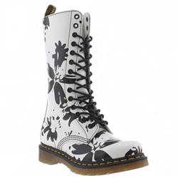 Female Dr Martens Bloom Leather Upper Casual in White and Black