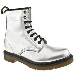 Female Dr Martens Greenland Leather Upper Casual in Silver
