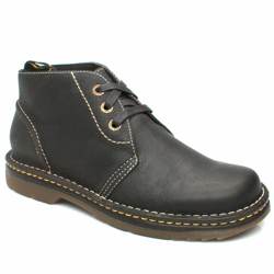 Dr Martens Male Corn 3 Tie Boot Leather Upper Back To School in Black, Tan