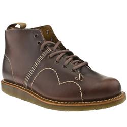 Male Dr Martens Philip Leather Upper Casual Boots in Dark Brown