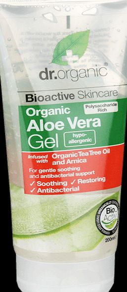Dr Organic Aloe Vera Gel with Tea Tree - 200ml