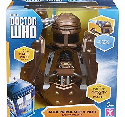 Doctor Who Dalek Patrol Ship and Figure