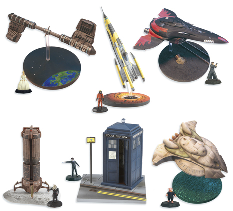 Dr Who Micro Spacecraft and Figure Sets