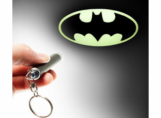 Dr Who Official Batman Bat Symbol Black and Yellow Logo Projector Keyring