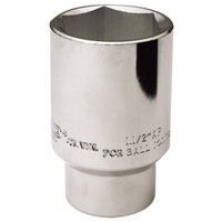 Draper 1.1/2andquotAf 1/2andquot Square Drive Ball Joint Socket 6 Point