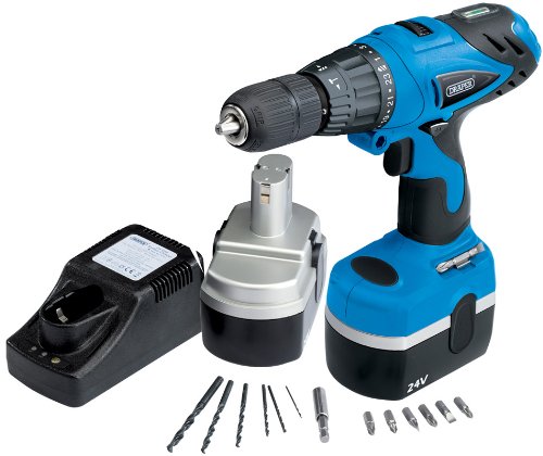23031 24V Cordless Combi Hammer Drill with Two Ni-CD Batteries