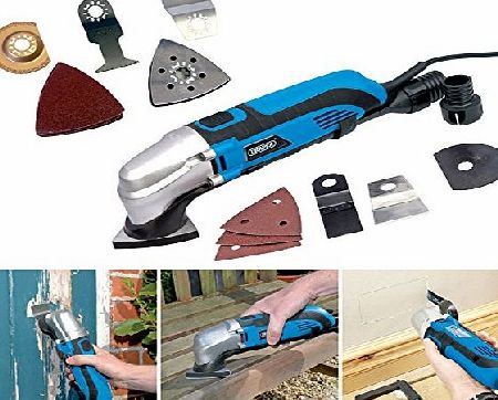 Draper 23038 250W 230V Oscillating Multi Function Power Tool with 20 Piece Accessory Set