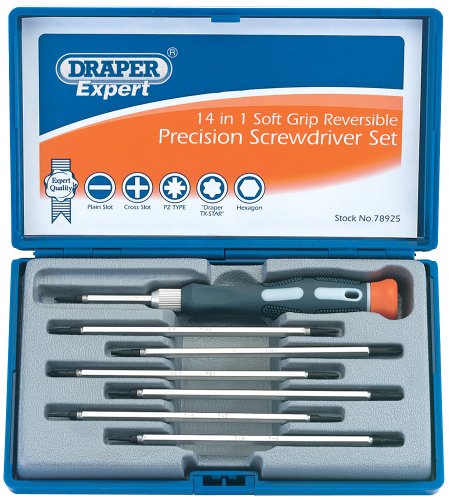 Draper Expert 78925 14 in 1 Reversible Precision Screwdriver Set