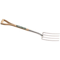 Stainless Steel Garden Fork With Wooden Handle