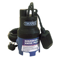 Submersible Dirty Water Pump 6m Lift and 110l/m Max Flow   Float Switch 240v
