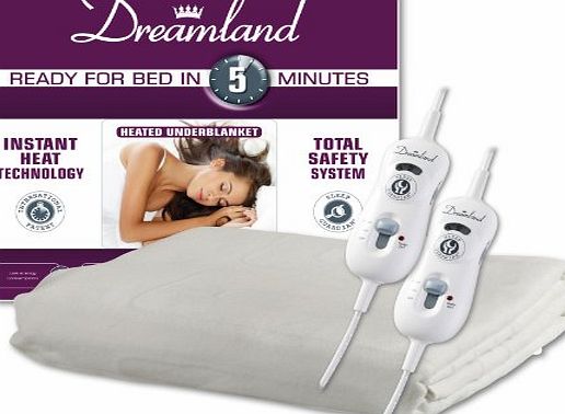 Dreamland 6995 Ready for Bed In 5 Minutes Heated Kingsize Underblanket