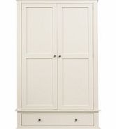 Dreams Cambridge 2 Door Wardrobe With Drawer - White