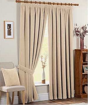 Dreams n Drapes Chenille Spot Thermal Backed Curtains - 117 x
