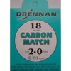 Drennan : Carbon Match Size 16 Hook tied to 2lb
