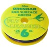 Drennan : Sub Surface Green Fly Leader 50m 10lb