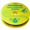 Drennan : Sub Surface Green Fly Leader 50m 3lb