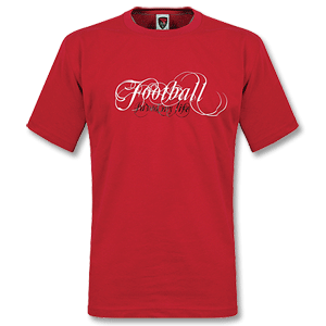 Football Saved My Life T-Shirt - red