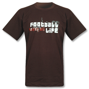 Football Saved My Life T-Shirt (style 2) - brown