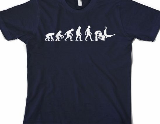Dressdown Evolution of Man - Judo T-Shirt - Mens T-Shirt-Navy-Small
