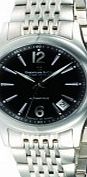 Dreyfuss and Co Mens 1925 Silver Black Automatic