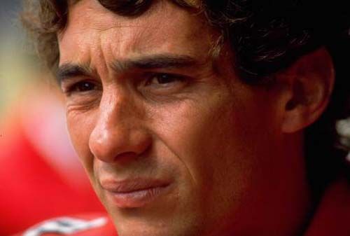 Drivers Ayrton Senna close up at testing Imola 1990 Poster - Extra Extra Large (100cm x 150cm)
