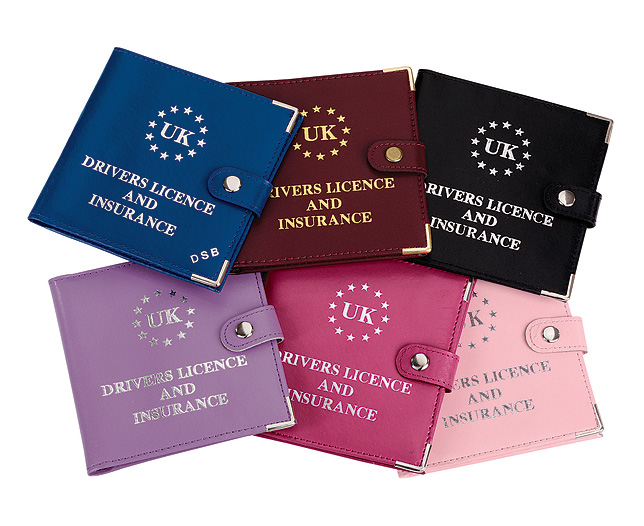 driving Licence Wallet (Pair) Pink